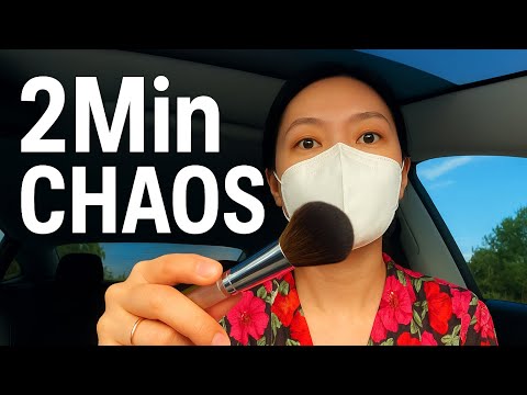 FAST & AGGRESSIVE 👩‍🎨 2Min Chaotic Makeup ASMR 👀💥 Lofi, no mic, no talking