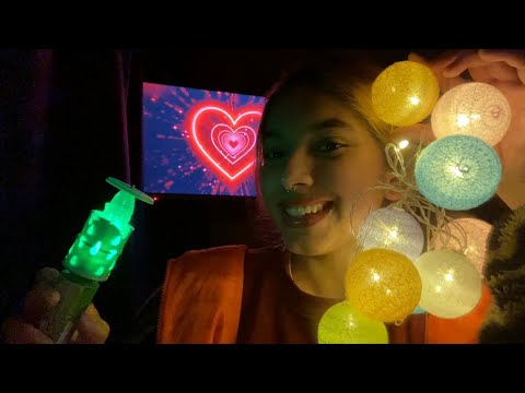 ASMR TRIGGERS VISUALES CON LUCES LED, 👄Y UNA BROCHA| SOFIWI