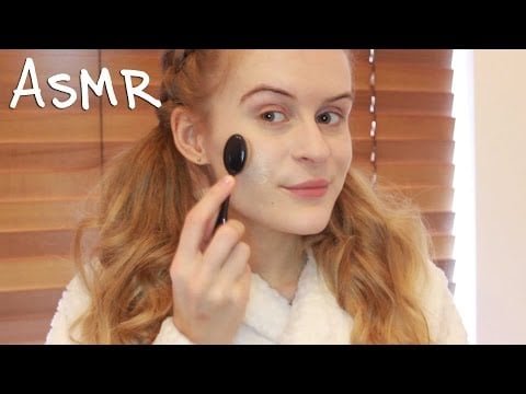 Early morning ASMR makeup routine tutorial