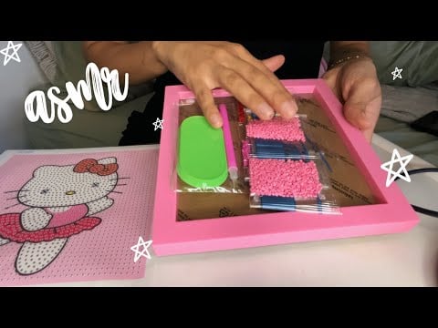 ASMR decorando a kitty con cristales✨ + sonidos de paleta 💗 · Parte 1