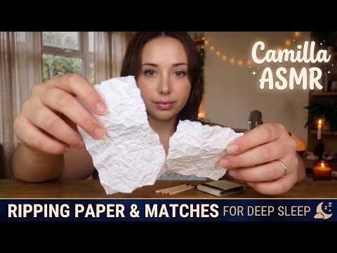 ASMR Ripping Paper and Matches: You'll feel the chills all the way up to your neck ✨
