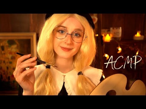 АСМР Добрая художница нарисует тебя и завалит комплиментами | Ролевая игра | ASMR I'll draw you