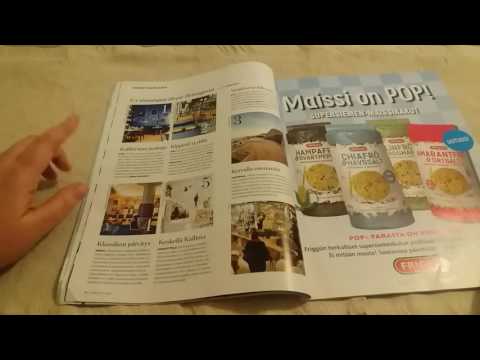 ASMR Finnish whispering ~ reading magazine