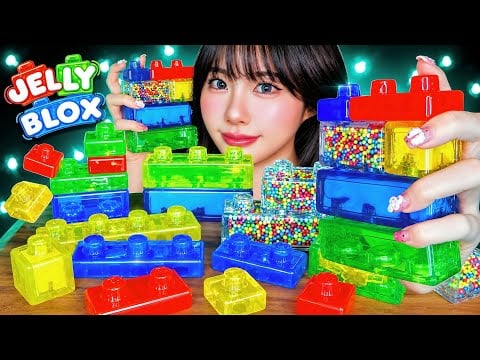 【ASMR】ぷにぷに🎧ジェリーブロックスのいい音で眠る😪🌈🧱(Talking＋No Talking)｜JELLY BLOX