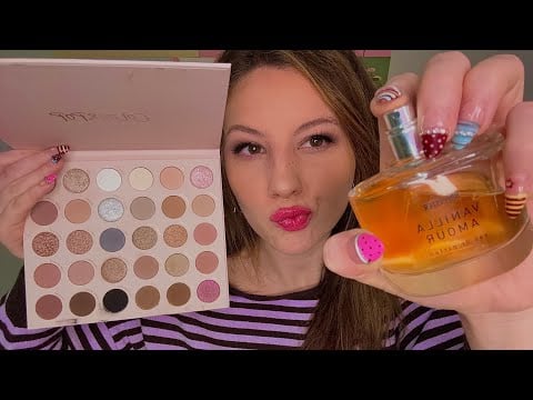 ASMR GIVING YOU A COZY FALL ♡ MAKEOVER🍂🎃(personal attention & up close)