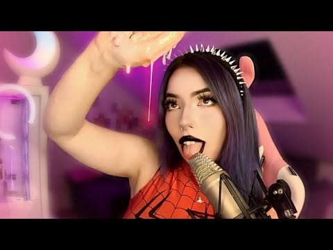 ASMR Goth GF gives you a Lotion Massage