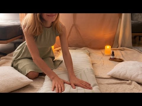 ASMR WARM GLOW Full Body Oil Massage Roleplay (german soft spoken) 