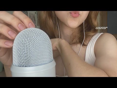 ASMR mic scratching & mouth sounds