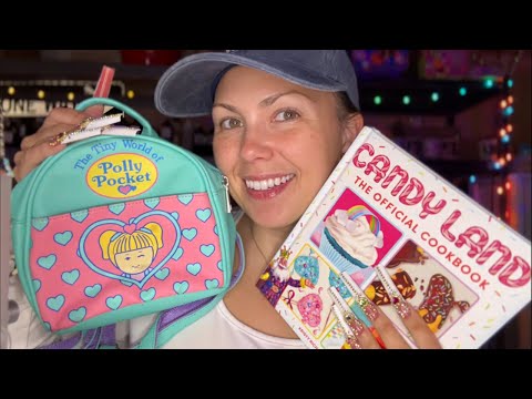 asmr/ garage sale haul🍬🍰🍭 (XXL nails)