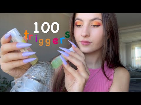 Asmr 100 triggers in 3 minutes 💗#asmr #asmrtriggers #asmrsleep #asmrvideo