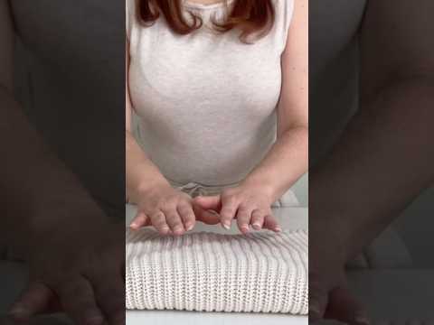 Sweater Folding ASMR for Sleep 🌙✨ #asmr #shorts #asmrhandmovements
