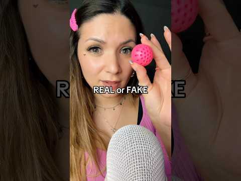 REAL or FAKE? #asmr #emojichallenge #asmrsounds