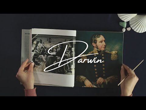 ASMR Darwin's Journey around the World (Soft Spoken, Tracing, Book Sounds)