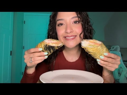 ASMR | Sushi burrito!
