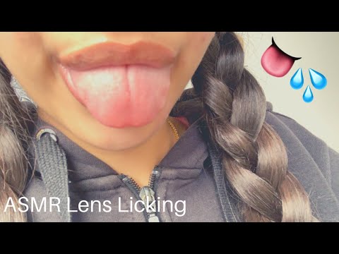 ASMR Intense Lens Licking and Mouth Sounds 👅💦