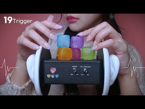 ASMR l Best 19 Triggers to Help you Sleep😴 17가지 사물소리 트리거, 노토킹 탭핑