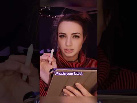 ASMR - Asking you a BUNCH of questions #shorts