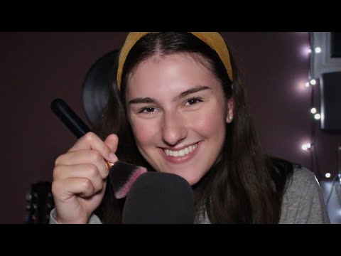 [ASMR] inaudible whispering + mic brushing 😴 // (german/deutsch)