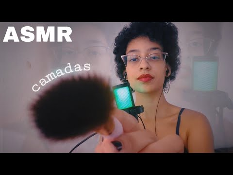 ASMR | SONS DE BOCA EM CAMADAS + PINCÉL NA TELA