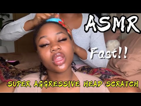 ASMR💫SUPER FAST AND AGGRESSIVE HEAD SCRATCH