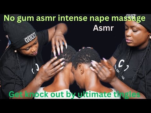 ASMR ✨ NO GUM super detailed intense nape scalp  massage for ultimate sleep
