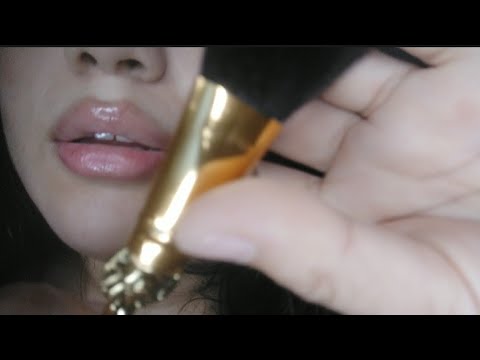 ASMR bem Caseirinho com sons de boca e pincel na tela 🙈❤️