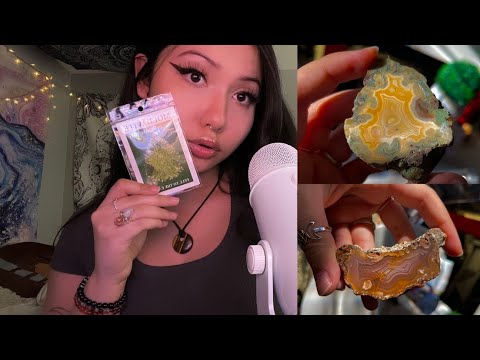 ASMR Crystal Haul & Ramble ✧˖°.☪︎.𖥔 ݁ ˖☁︎