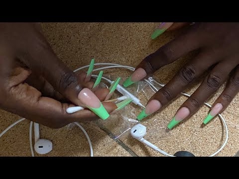 LOFI ASMR - DOING YOUR MAKEUP THROUGH THE  MIC ✨ APPLE EARPHONE MICROPHONE