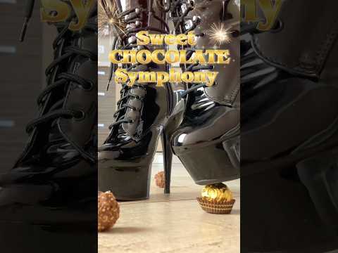 Pea’s Boots vs. Golden Chocolates! Oddly Satisfying Food Crushing! ASMR