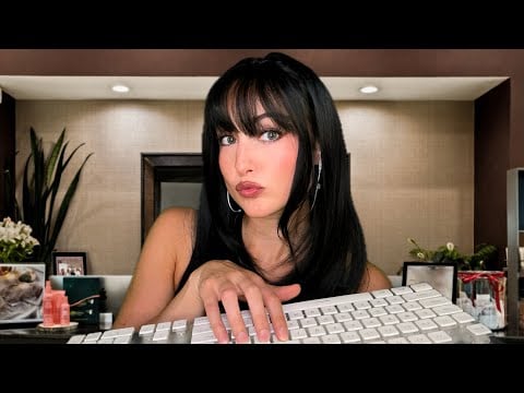 ASMR Return of The New Jersey Italian Salon Owner's Daughter Working as the Receptionist Roleplay