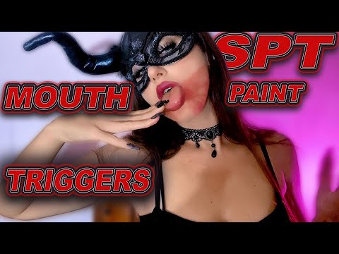 HALLOWEEN MARATHON ASMR: Mouth Triggers w/ Spit Paint and Personal Attention