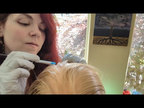 ASMR - Soft Spoken Scalp Check Roleplay - Gloves, Tweezing, Scratching, Brushing