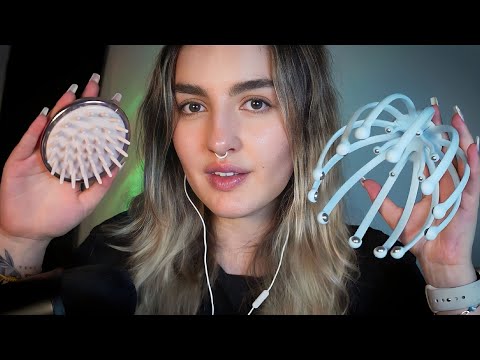 asmr en Español - Masaje CRANEAL para DORMIR en MINUTOS - Ale ASMR :D