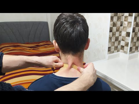 ASMR Relaxing Back Massage - Neck Massage