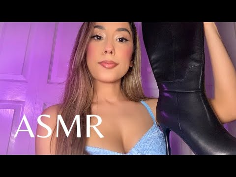 ASMR Try On Heeled Boots Haul ♥️👢(Merumote)