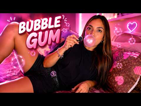 ASMR Bubble Gum in Bed 🫧 HUGE Bubbles, Cracking & Mouth Sounds | You Asked for It! 