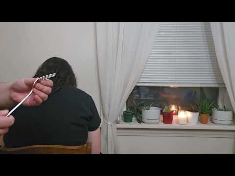 💐 Random ASMR Hair Play and Back Attention 💐