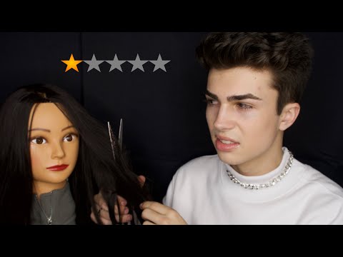 ASMR- Worst Reviewed Hair Stylist ✂️