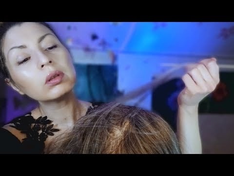 ASMR Realistic Scalp Check, ScalpTreatment, Hair Brushing & Massage 💆👩