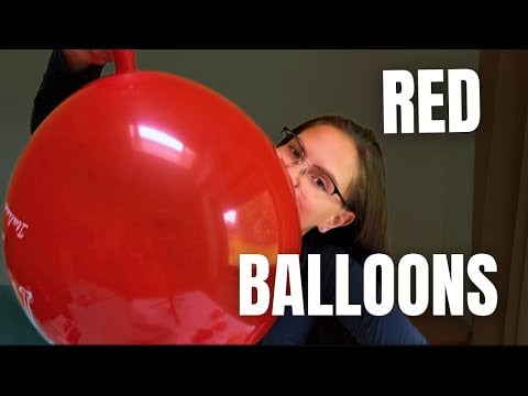 ASMR Red Balloon Play 🎈 The Most Satisfying Squeaky Sounds