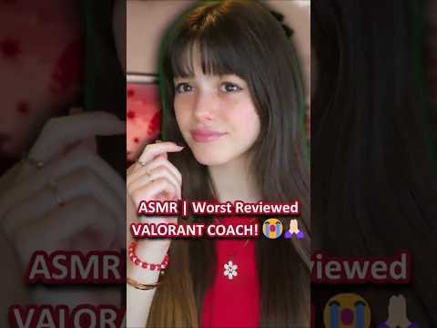 ASMR | Worst Reviewed VALORANT COACH! 😭🙏🏻 ─♡─ #asmr #asmrroleplay #comedyasmr