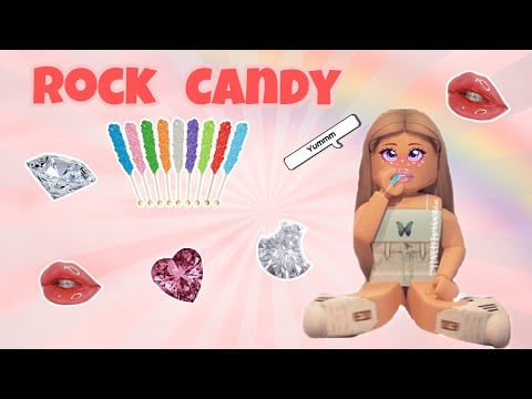 Eating rock candy ~ playing broken bones roblox! 🍭