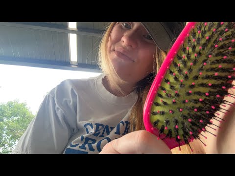 LOFI ASMR: brushing your hair outside ☀️🐤 | No Talking 