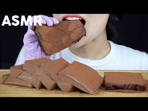ASMR Chocolate Jelly and Pave Chocolate Eating Sounds | 초코젤리, 파베초콜릿 먹방 | Handmade | MINEE EATS