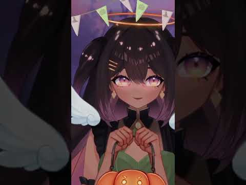 Showing off my Halloween Costume with Licks | 3DIO #asmr #vtuber #whispers   #asmrsounds