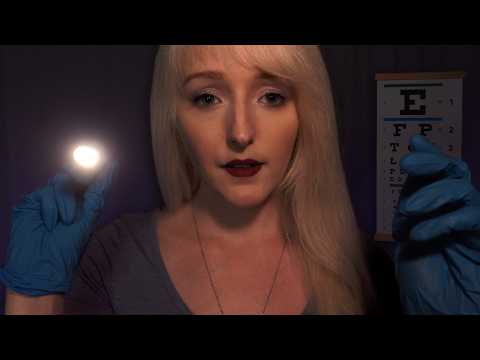 ASMR Eye Exam at Nighttime | Medical Instructions