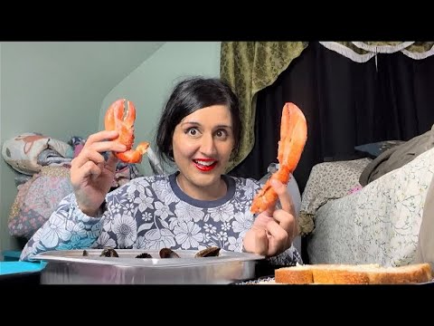 ASMR Eating Seafood 🍤🦞🦪