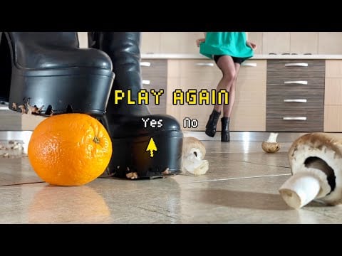 Pea’s Ankle Boots Crushing Food! Oddly Satisfying! ASMR