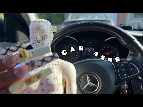 ASMR in the Car 🚗 | Camera Tapping & Acupuncture Doll Triggers for sleep😴