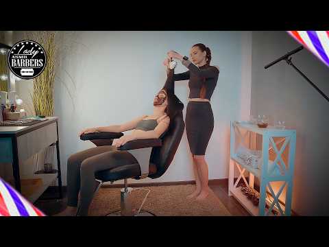 ASMR Face Massage with Chocolate by Barber Lady Sandra